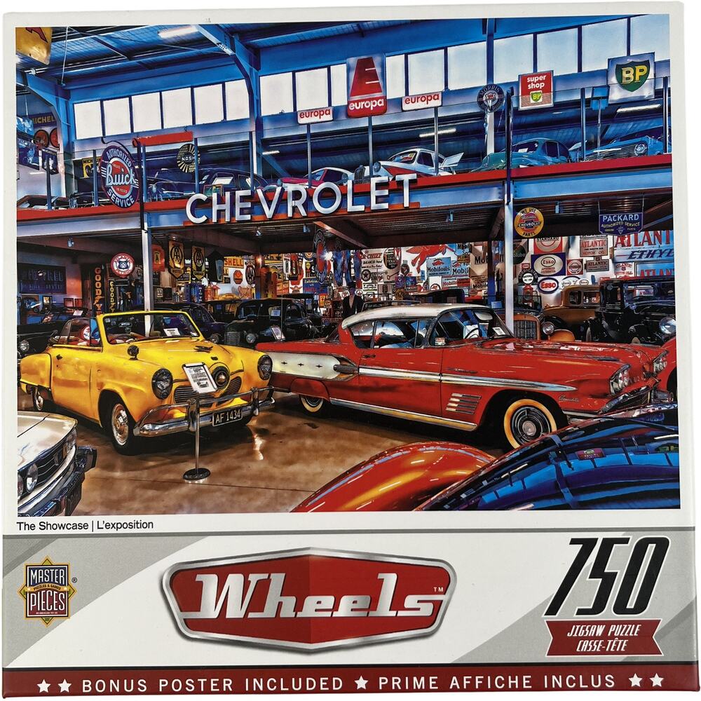 MasterPieces Wheels Chevrolet Showcase 750 Piece Puzzle NIB